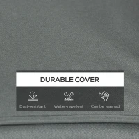 Outsunny Set of 14 Dining Set Cushions - Grey(m-5)