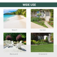 Outsunny Beach Tent for 1-2 Person Pop-up Design with 2 Mesh Windows & 2 Doors Dark Green(m-7)