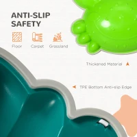 ZONEKIZ 6PCs Kids Stepping Stones w/ TPE Anti-Slip Edge, Crab-Designed Balance River Stones, Obstacle Courses, Stackable(m-5)