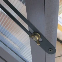 Outsunny Mini Serre de Jardin en Polycarbonate Cadre en Bois 3 Niveaux dim. 70L x 42l x 132H cm Double Porte aération réglables - Gris(m-7)