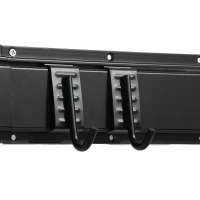 SPORTNOW Support mural pour vélos, rangement 5 vélos et 3 casques, crochets de rangement réglables, porte-vélos, 121,5 x 10 cm(m-9)