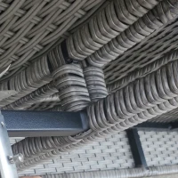 Outsunny Outdoor PE Rattan Sun Lounger, Multi-position Backrest Adjustable Single Recliner Sunbed Daybed with Removeable & Washable Cushion, for Patio, Garden, Dark Grey(m-7)