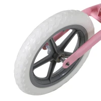 HOMCOM Bicicleta Sin Pedales Para Niños Mayores de 2 Años Bicicleta de Entrenamiento y Equilibrio 85x36x54 cm Rosa(m-9)