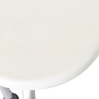 HOMCOM Sgabello da Doccia per Anziani con Ausilio Rotondo, Sedia da Bagno per Disabili con Altezza Regolabile 8 Posizioni, Piedini Antiscivolo, in Alluminio e PE, Bianco(m-9)