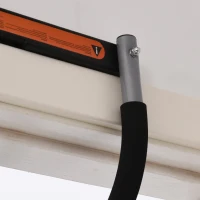 HOMCOM Barra per Trazioni a Pressione per Porta, Installazione senza Viti e Telaio in Tubi di Acciaio, Peso max: 110 kg(m-9)