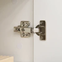 HOMCOM Dispensa Cucina con 4 Ante, 3 Ripiani Regolabili e Mensole a 5 Livelli in MDF e Truciolato, 60x35x170 cm, Bianco(m-8)