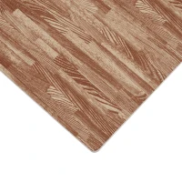 HOMCOM 24 Piezas Alfombra Puzzle de Juegos 60x60x1 cm 9m² Alfombrilla Puzzle Protectora de Goma Espuma EVA Suave para Suelo Hogar Gimnasio Marrón(m-8)