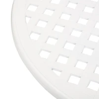 Outsunny Three-Piece Elegant Aluminium Garden Set - White(m-8)