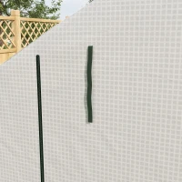 Outsunny 8 x 6ft Walk-In Greenhouse, with Shelves - White(m-8)