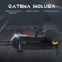 HOMCOM Go Kart a Pedali per Bambini 3-6 Anni con Sedile Regolabile, in Plastica e Ferro, 101.5x65.5x59.5 cm, Bianco e Nero(m-6)