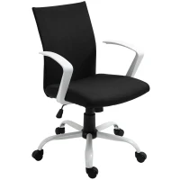 Vinsetto Fauteuil de bureau, chaise pivotante ergonomique hauteur réglable 61 x 61 x 99 cm noir et blanc(m-1)