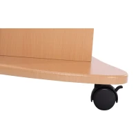 HOMCOM Table ordinateur portable bureau support ordinateur portable plateau conférence station de travail réglable bois clair(m-9)