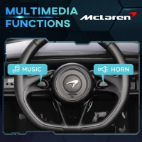 HOMCOM McLaren Licensed Kids Electric Ride-On Car, with Remote Control - Black(m-6)