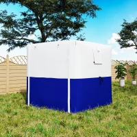 Outsunny 2 x 2m Pop-Up Gazebo, with Accessories - Dark Blue(m-8)