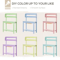 Outsunny Garden Potting Bench w/ Sliding Tabletop, Wooden Workstation w/ Dry Sink, Outdoor Workbench Potting Table w/ Storage Shelf & Hooks, Natural(m-4)