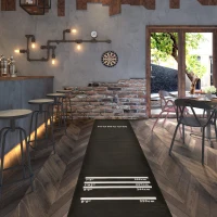 HOMCOM Professional Rubber Darts Dart Mat Pub Club Home 4 Throwing Distances(m-10)