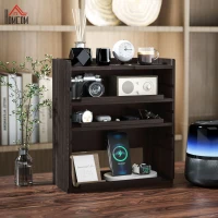 HOMCOM Four-Tier Desktop Organiser - Dark Brown(m-2)