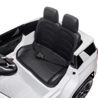 HOMCOM Voiture véhicule électrique enfant 12 V - télécommande parentale fournie - V. Max. 3 Km/h - effets sonores, lumineux blanc(m-9)