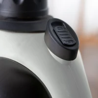 HOMCOM Handheld Steam Cleaner for Chemical Free Cleaning, Portable Multi-purpose Steamer with 9 Pieces Accessory for Kitchen, Bathroom, Window, Car Seat, Carpet, Sofa, 1050W, 350ML Tank, Grey(m-9)