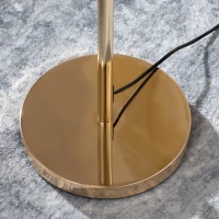 HOMCOM Crystal Floor Lamps for Living Room Bedroom with 5 Light, Modern Upright Standing Lamp, 34x25x156cm, Gold Tone(m-9)