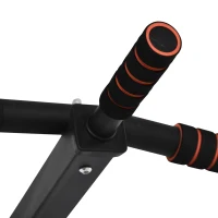 HOMCOM Sbarra per Trazioni Multifunzione in Acciaio da Parete, 94x51x18cm, Nera(m-9)