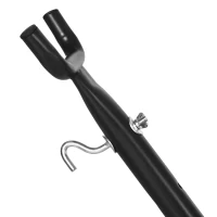 Outsunny Support Pied de hamac Structure Robuste métal époxy Noir Hauteur réglable 6 Niveaux dim. 2,80L x 1,17l x 1,10H m(m-9)