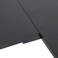 HOMCOM Scrivania Angolare per Computer scrivania da ufficio Tavolo PC in legno nero(m-8)