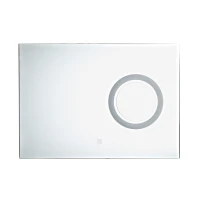 Homcom Mirroir pour Salle de Bains avec LED 9 W Blanc 84 x 64 x 15 cm(m-5)