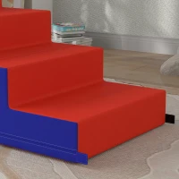 HOMCOM 2-piece Soft Play Set, Baby Foam Climber Block for Toddler 1-3 Years, Dark Blue(m-8)