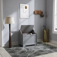 HOMCOM 61L Home Storage Chest - Grey(m-8)