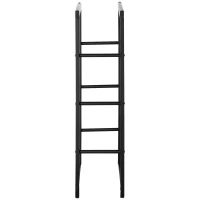 HOMCOM Range bûches Etagère porte bois de cheminée porte-bûches design contemporain charge max. 100 Kg dim. 60L x 25l x 100H cm métal noir(m-7)