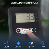 HOMCOM Folding Rowing Machine with 16-Level Adjustable Magnetic Resistance, Aluminium Side Rail, Digital Monitor, Cardio Workout Rower, 130kg Weight Capacity for Home, Gym, Office(m-5)