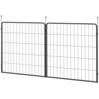 PawHut Two-Piece Dog Pen Expansion Pack for Medium Dogs, 80cm Tall Animal Pen with Three Connecting Stakes(m-11)