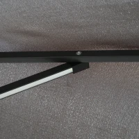 Outsunny Ombrellone da Giardino Ø3x2.5 m a Braccio con Manovella e 8 Strisce LED a Energia Solare, Grigio(m-8)