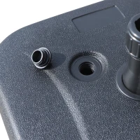 Outsunny Pied de parasol rond base de lestage parasol dim. 46L x 45l x 26H cm HDPE noir(m-9)