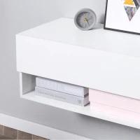 HOMCOM Mueble de TV para Salón de Pared con 2 Compartimentos y 2 Armarios con Puertas Abatibles para Televisión de 60 Pulgadas(m-7)