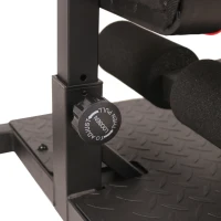 Banc à squat appareil à abdominaux acier noir(m-9)