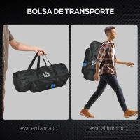 HOMCOM Saco de Boxeo Profesional, Punching Bag 72 cm con Guantes de 8 oz Gancho y Bolsa de Almacenaje, Saco de Arena para MMA, Karate, Taekwondo y Entrenamiento en Gimnasio en Casa(m-7)