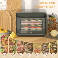 HOMCOM 35-70°C Six-Tray Food Dehydrator - Black(m-5)