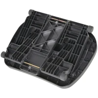 HOMCOM Pedana Poggiapiedi da Scrivania o Ufficio, Antiscivolo con Altezza Regolabile (10-16.5cm) e Angolazione 0-30°(m-9)