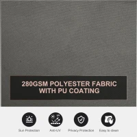 Outsunny 6 x 2m Retractable Sun Side Awning Screen Fence Patio Garden Wall Balcony Screening Panel Outdoor Blind Privacy Divider – Grey(m-4)