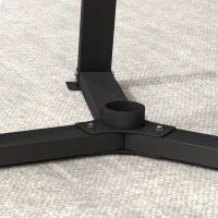 SPORTNOW Support de poids pour plaques, barres et haltères -  rack de rangement pour plaques de poids capacité max. 300 kg(m-7)