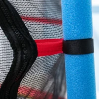 HOMCOM Trampolino Elastico per Bambini 3-6 Anni con Pali Imbottiti, in Acciaio, PP e Poliestere, Ø175x163 cm(m-8)