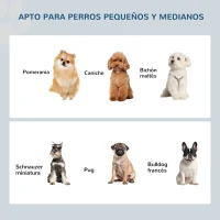 PawHut Comedero Elevado para Perros con 2 Cuencos Extraíbles de Acero Inoxidable 44x24x15 cm Marrón(m-6)