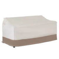 Outsunny Funda Protectora para Banco 2-3 Plaza Cubierta de Muebles Impermeable Exterior Jardín Protección contra Lluvia y Sol 152x87x59/79cm 600D Tela Oxford(m-1)