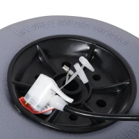 Outsunny Chariot de Plage Pliable - Chariot de Transport Pliable Tout-Terrain - Manche télescopique - Grandes Roues Basse Pression(m-7)