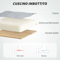 HOMCOM Sedia da Ufficio Massaggiante e Riscaldata con Schienale Reclinabile e Poggiapiedi Estraibile, Grigio(m-6)