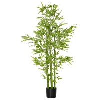 HOMCOM Pianta artificiale 17cm x 17cm x 150cm Verde