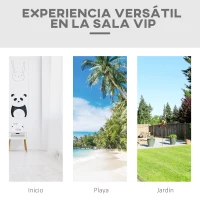 Outsunny Hamaca de Jardín Estilo Boho 288x150 cm con Bolsa de Transporte Carga 120 kg Hamaca para Patio Terraza Balcón Crema(m-6)