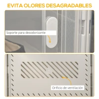 HOMCOM Organizador de Zapatos Modular Estantería Modulable con 18 Cubos Puertas Magnéticas 28x36x21 cm Transparente(m-5)